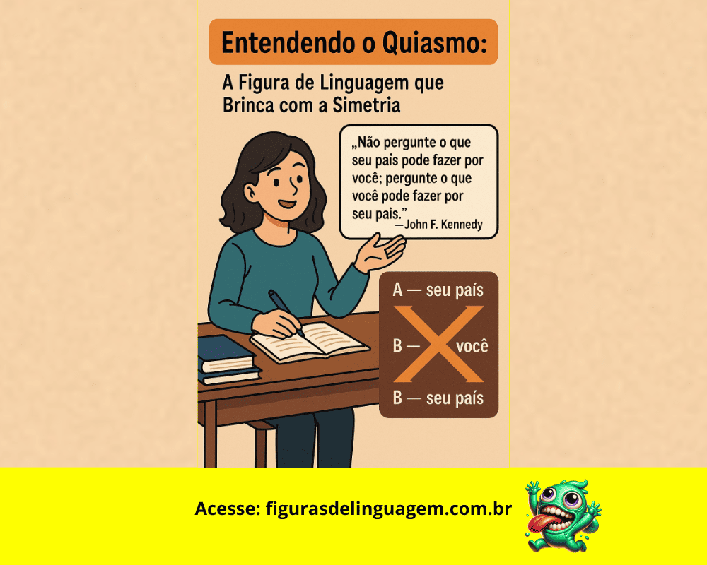 Leia mais sobre o artigo Quiasmo: O Efeito de Espelho na Linguagem — Aprenda Tudo Sobre Essa Figura de Linguagem