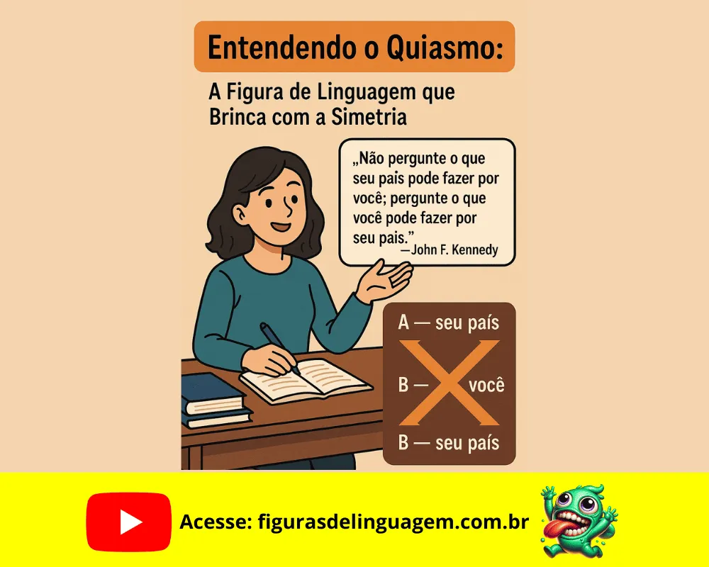 Leia mais sobre o artigo Quiasmo: O Efeito de Espelho na Linguagem — Aprenda Tudo Sobre Essa Figura de Linguagem